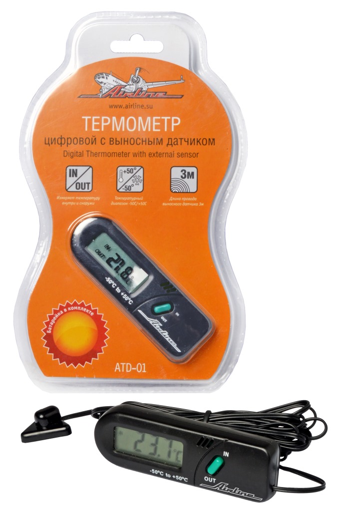 Термометр цифровой с выносным датчиком  ATD-01