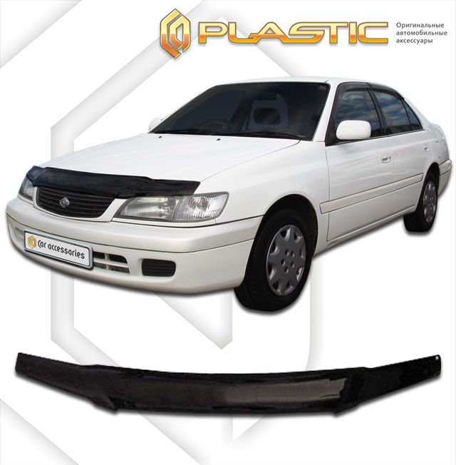 Ветровики дверей (Шелкография белая) Toyota Corona Premio 2010030400044