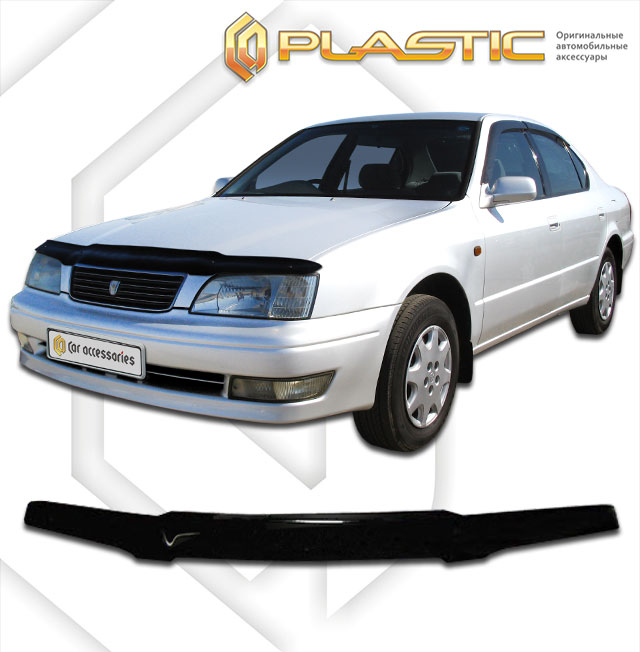 Ветровики дверей (Шелкография белая) Toyota Camry  2010030400075