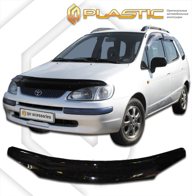 Дефлектор капота (Classic полупрозрачный) Toyota Spacio  2010010300272