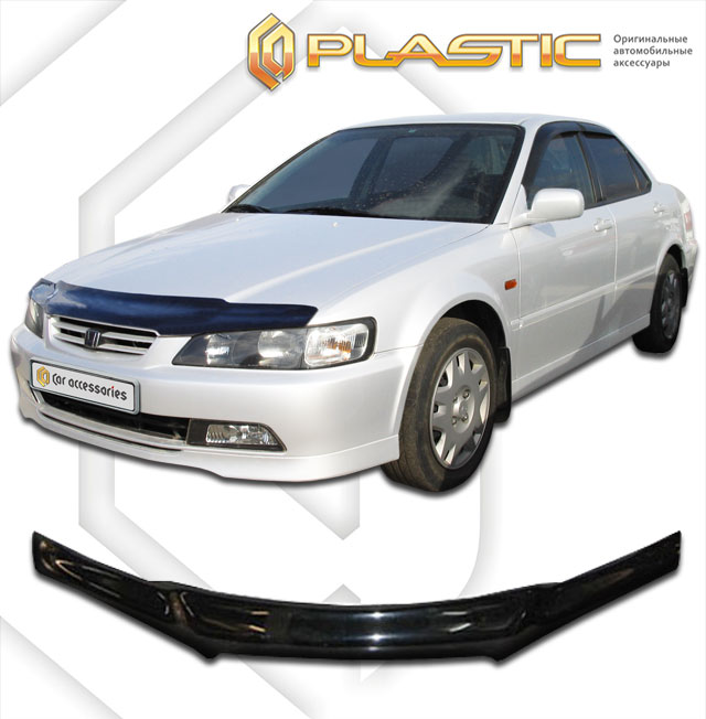 Ветровики дверей (Шелкография белая) Honda Accord  2010030400327