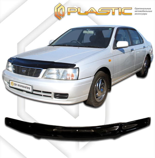 Дефлектор капота (Classic полупрозрачный) Nissan Bluebird  2010010300760