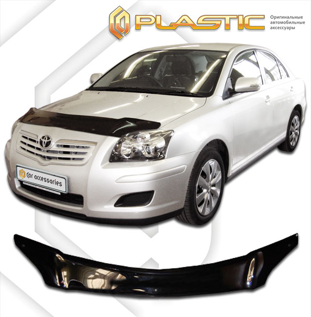 Дефлектор капота (Classic полупрозрачный) Toyota Avensis  2010010300944