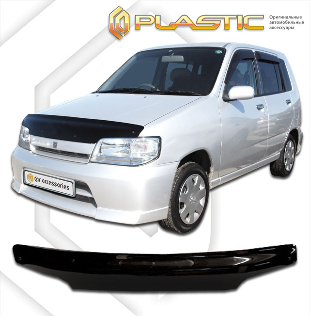 Дефлектор капота (Classic полупрозрачный) Nissan Cube  2010010300951
