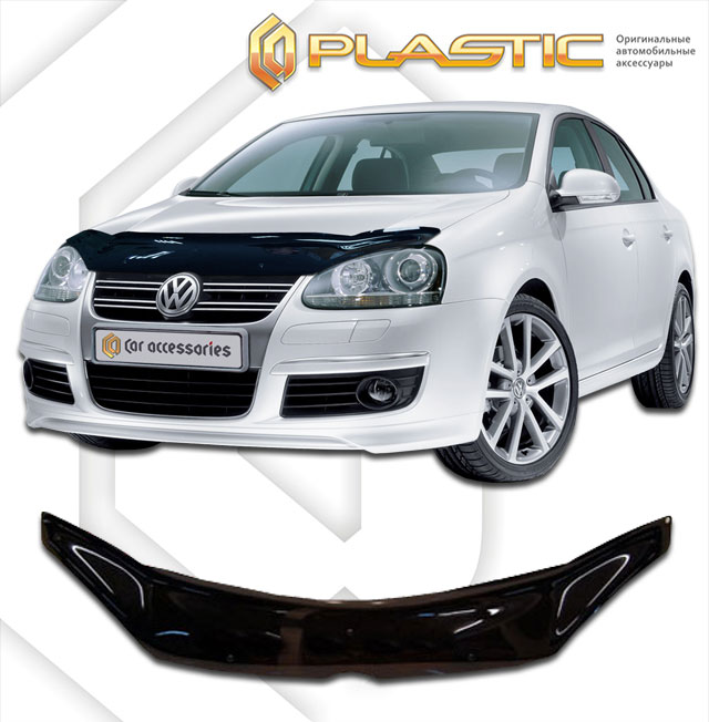 Дефлектор капота (Classic полупрозрачный) Volkswagen Jetta  2010010301057