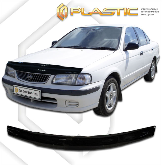 Дефлектор капота (Classic полупрозрачный) Nissan Sunny  2010010301170