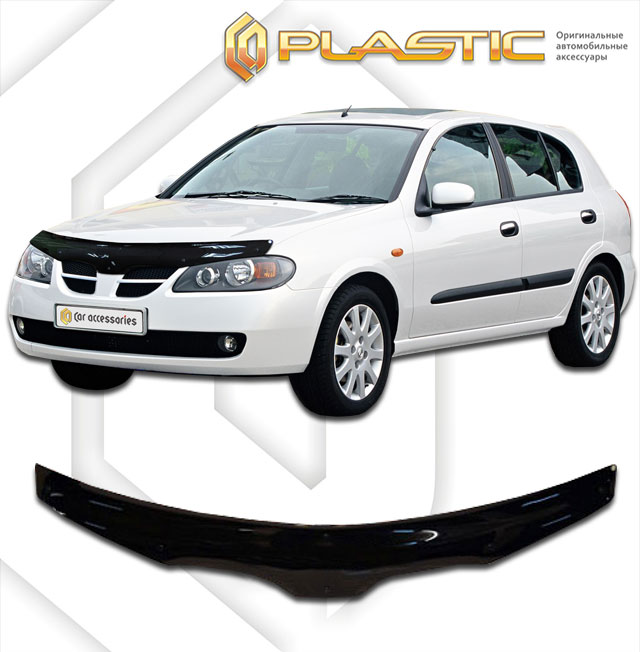 Дефлектор капота (Classic полупрозрачный) Nissan Almera  2010010301194
