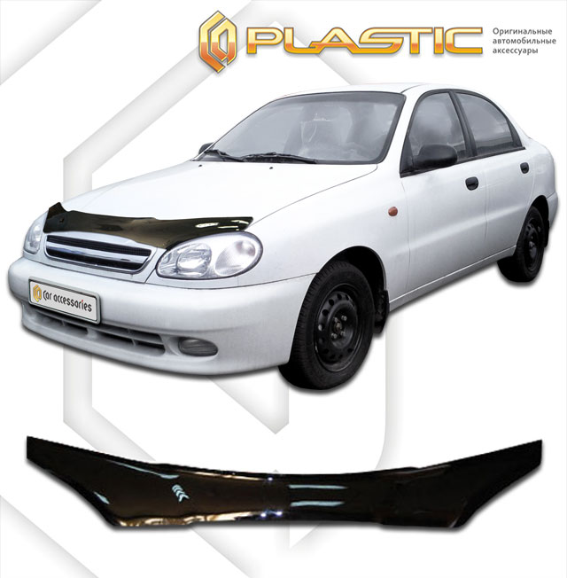 Дефлектор капота (Classic полупрозрачный) Chevrolet  Lanos  2010010301361
