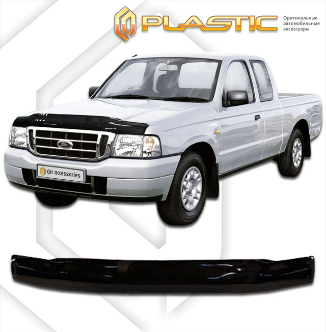 Дефлектор капота (Classic полупрозрачный) Ford Ranger  2010010301712