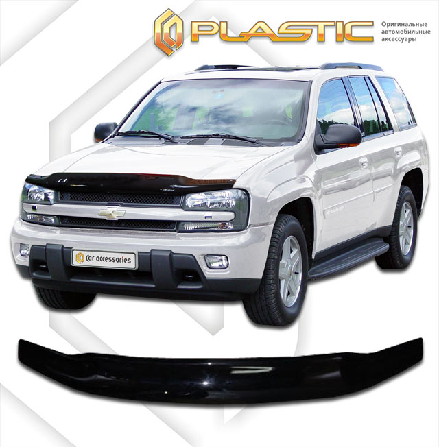 Дефлектор капота (Classic полупрозрачный) Chevrolet TrailBlazer  2010010301750