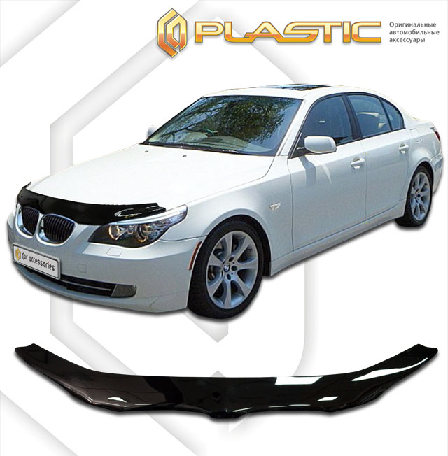 Дефлектор капота (Classic полупрозрачный) BMW 5 Series  2010010301828