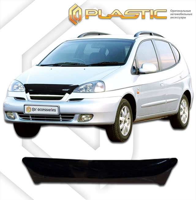 Дефлектор капота (Classic полупрозрачный) Chevrolet Rezzo  2010010302061