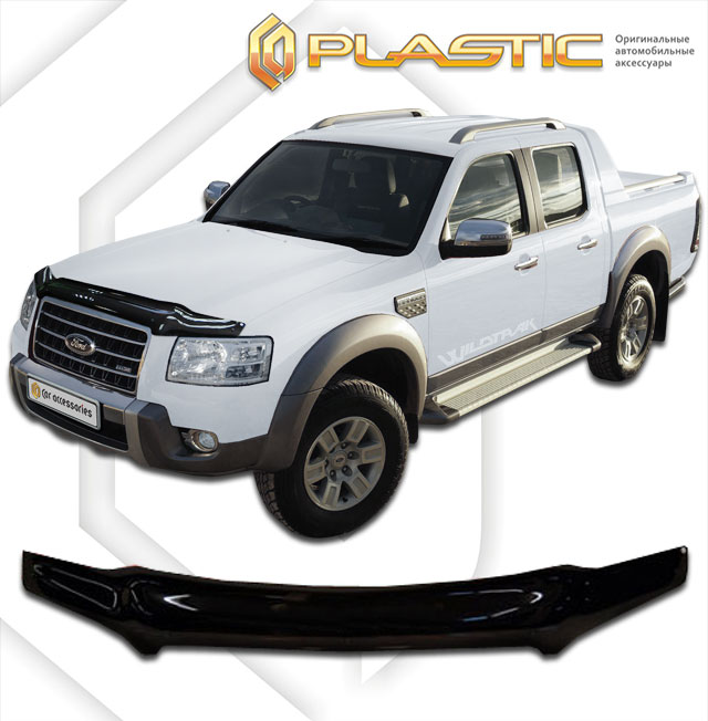 Дефлектор капота (Classic полупрозрачный) Ford Ranger  2010010302542
