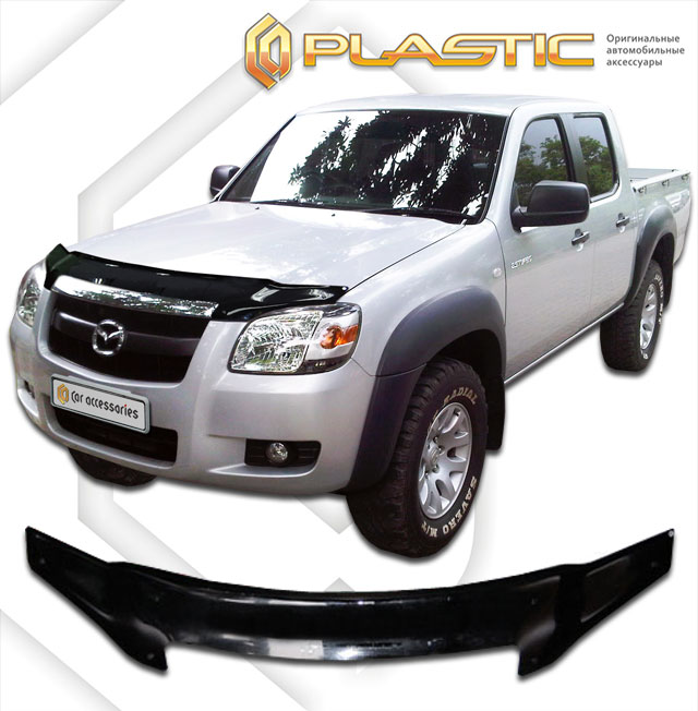 Дефлектор капота (Classic полупрозрачный) Mazda BT-50  2010010302702