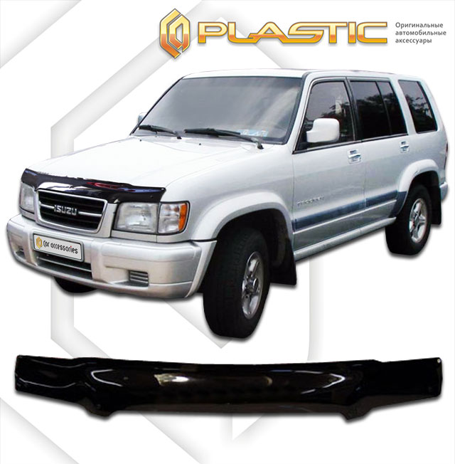 Дефлектор капота (Classic полупрозрачный) Isuzu Bighorn  2010010302924