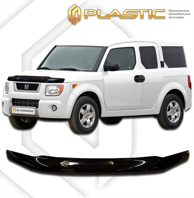 Дефлектор капота (Classic полупрозрачный) Honda Element  2010010303082
