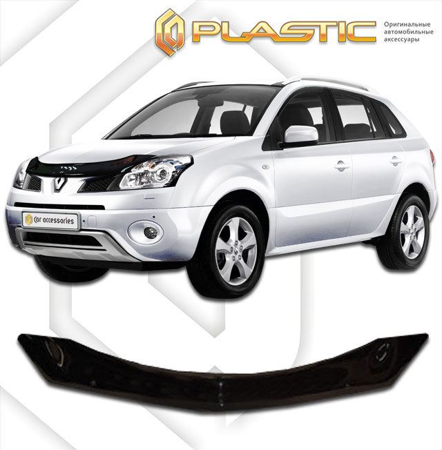 Дефлектор капота (Classic полупрозрачный) Renault Koleos  2010010303143