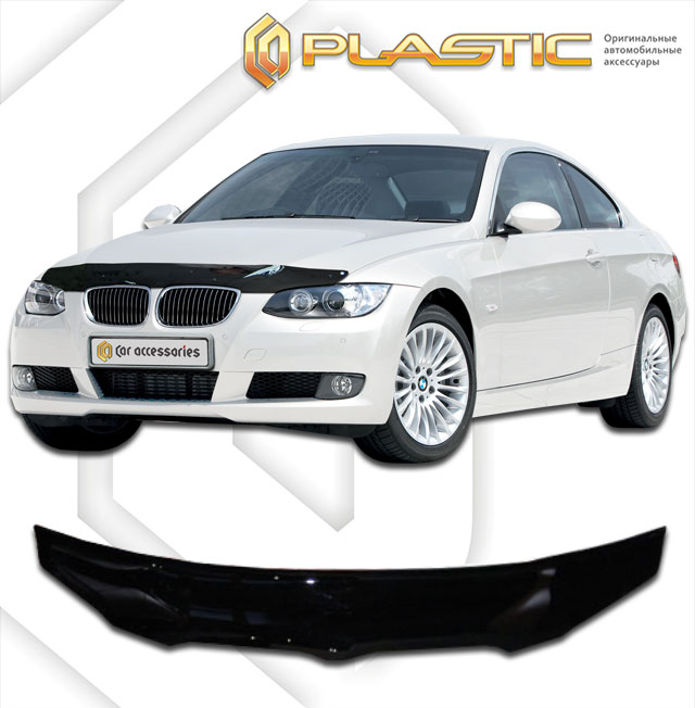 Дефлектор капота (Classic полупрозрачный) BMW 3 Series  2010010303440