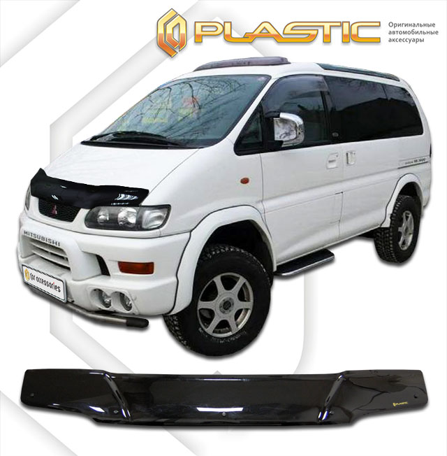 Дефлектор капота (Classic полупрозрачный) Mitsubishi Delica  2010010303594