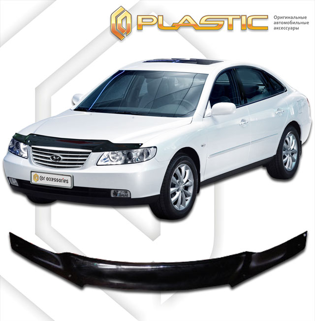 Дефлектор капота (Classic полупрозрачный) Hyundai Grandeur  2010010303648