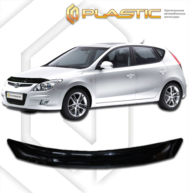 Дефлектор капота (Classic полупрозрачный) Hyundai i30  2010010303716