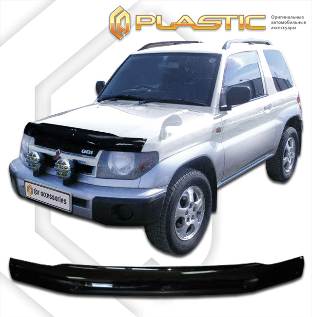 Дефлектор капота (Classic черный) Mitsubishi Pajero IO  2010010104054