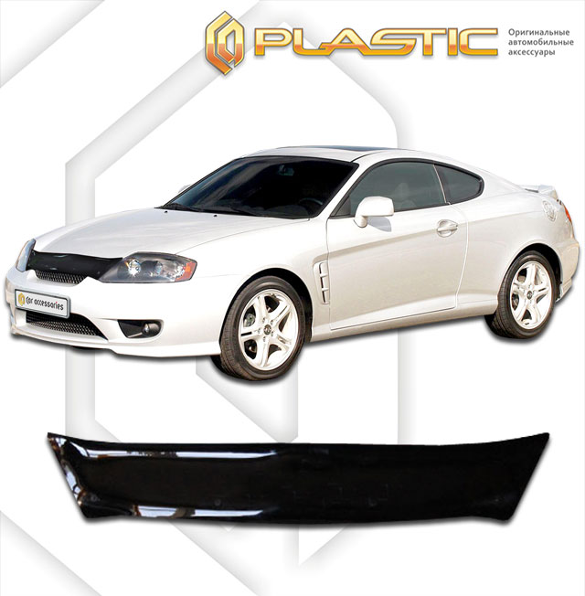 Дефлектор капота (Classic полупрозрачный) Hyundai Tiburon  2010010304577