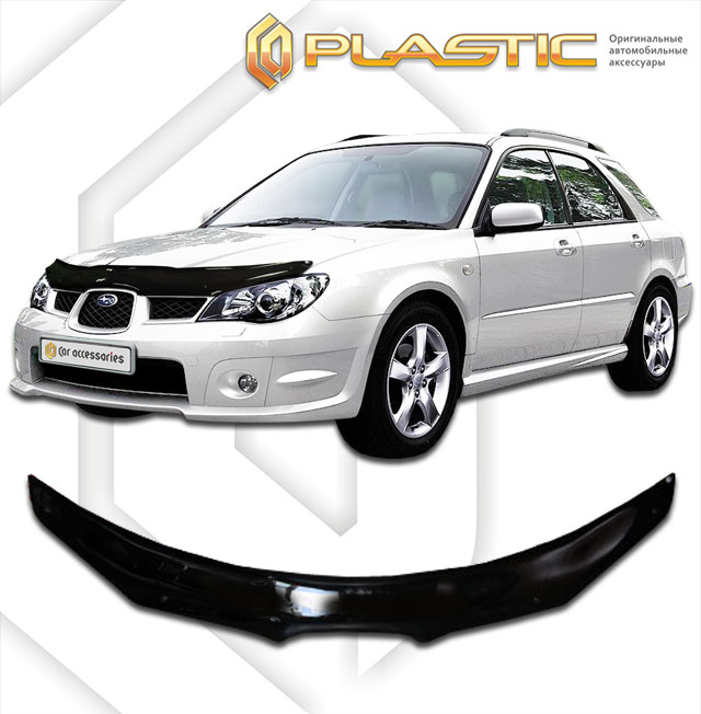 Дефлектор капота (Classic полупрозрачный) Subaru Impreza  2010010304898