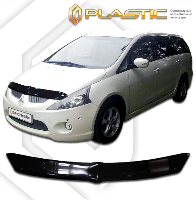 Дефлектор капота (Classic полупрозрачный) Mitsubishi Grandis  2010010305031