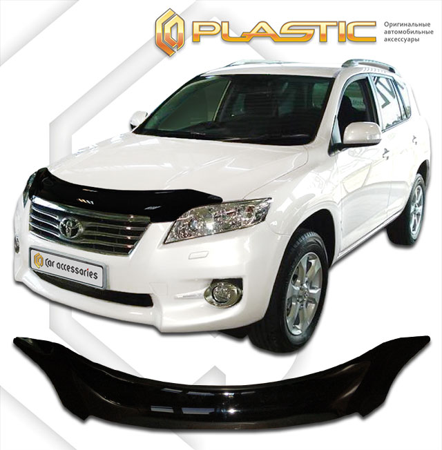 Дефлектор капота (Classic полупрозрачный) Toyota Rav4  2010010305116