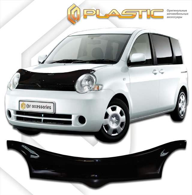 Дефлектор капота (Classic полупрозрачный) Toyota Sienta  2010010305291