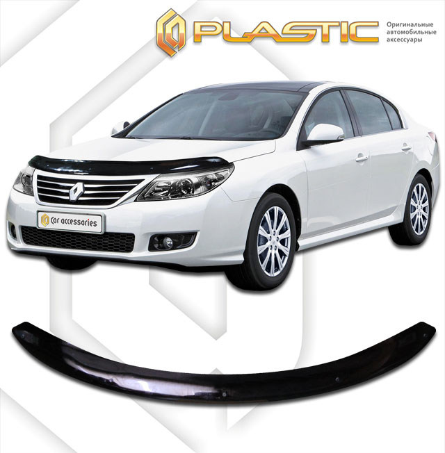Дефлектор капота (Classic полупрозрачный) Renault Latitude  2010010305543