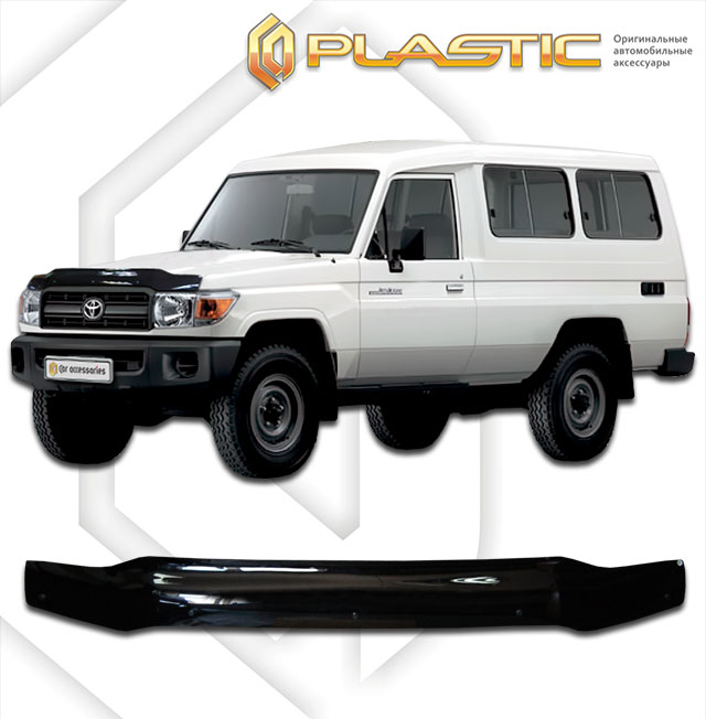 Дефлектор капота (Classic полупрозрачный) Toyota Land Cruiser  2010010305635
