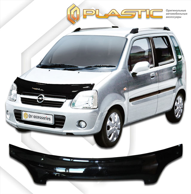 Дефлектор капота (Classic полупрозрачный) Opel Agila  2010010305833