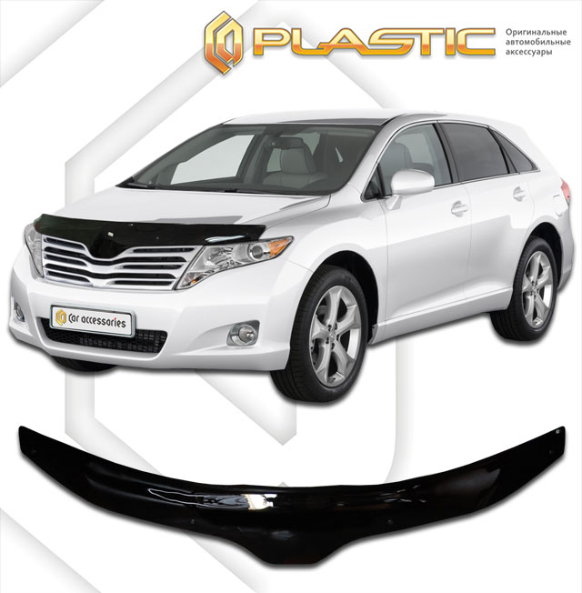 Ветровики дверей (Шелкография белая) Toyota Venza  2010030406190