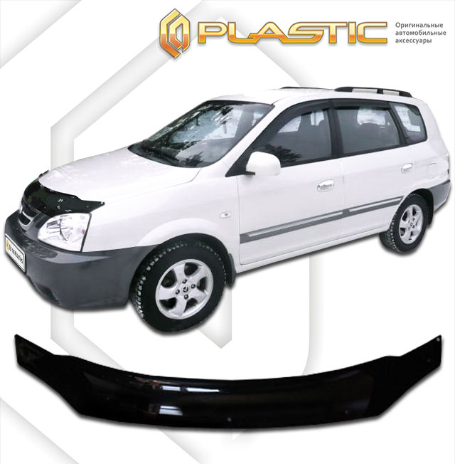 Дефлектор капота (Classic полупрозрачный) Kia Carens 2 2010010306687
