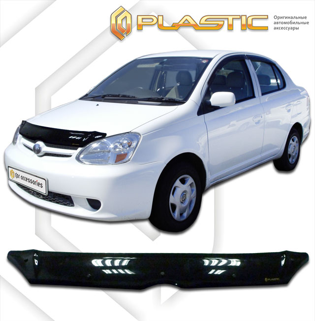 Дефлектор капота (Classic полупрозрачный) Toyota Echo  2010010306786