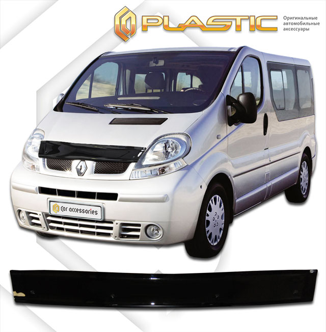 Дефлектор капота (Classic полупрозрачный) Renault Trafic  2010010306861