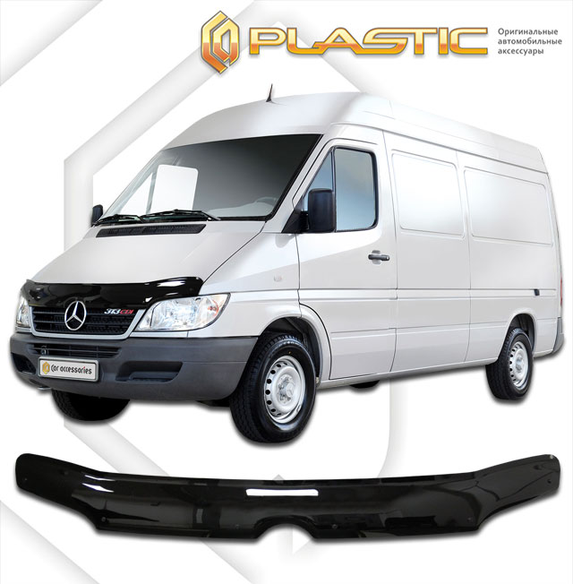 Дефлектор капота (Classic полупрозрачный) Mercedes-Benz Sprinter  2010010307165
