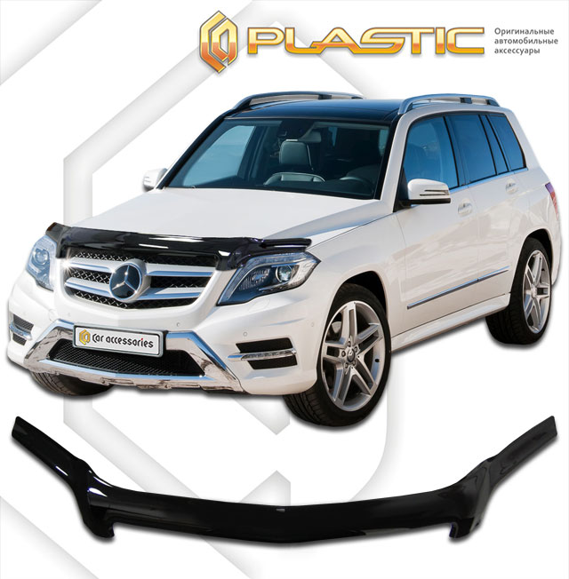 Дефлектор капота (Classic полупрозрачный) Mercedes-Benz GLK  2010010307547