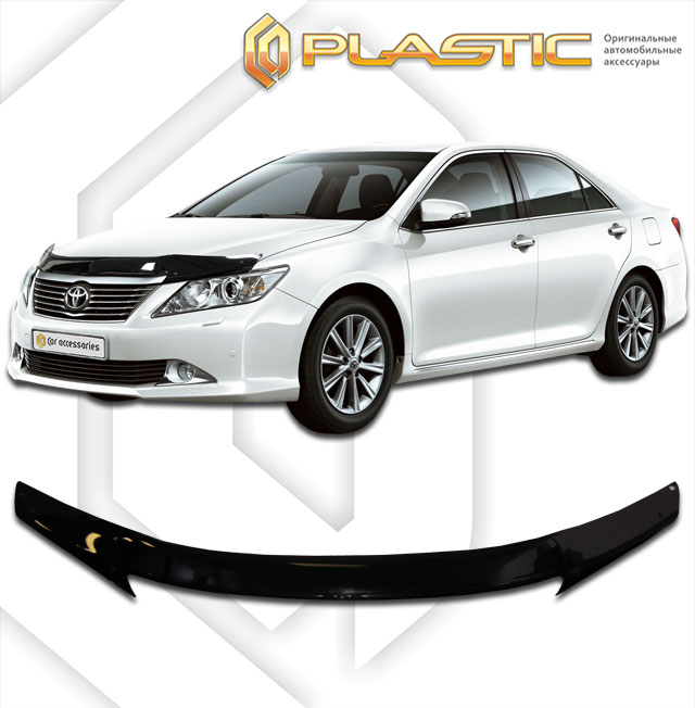 Ветровики дверей (Шелкография белая) Toyota Camry  2010030407951
