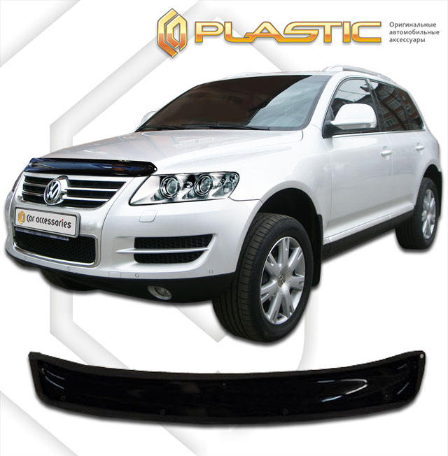 Дефлектор капота (Classic полупрозрачный) Volkswagen Touareg  2010010308063