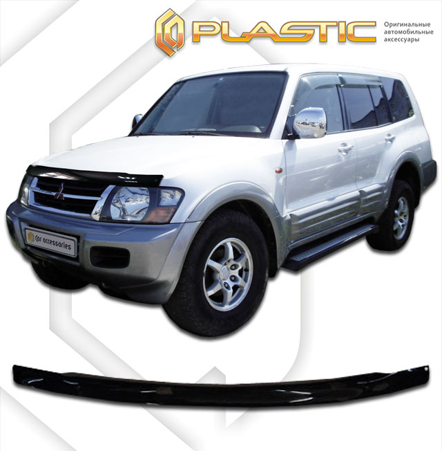 Дефлектор капота (Classic полупрозрачный) Mitsubishi Montero  2010010308636