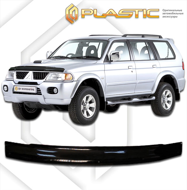 Дефлектор капота (Classic полупрозрачный) Mitsubishi Montero Sport 2010010308643
