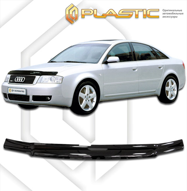 Дефлектор капота (Classic полупрозрачный) Audi A6  2010010310035