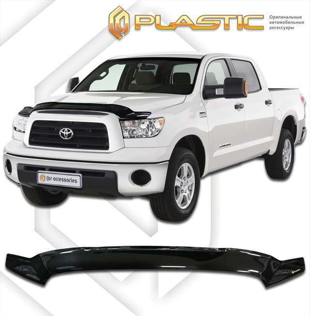 Дефлектор капота (Classic полупрозрачный) Toyota Tundra Double Cab 2010010310349