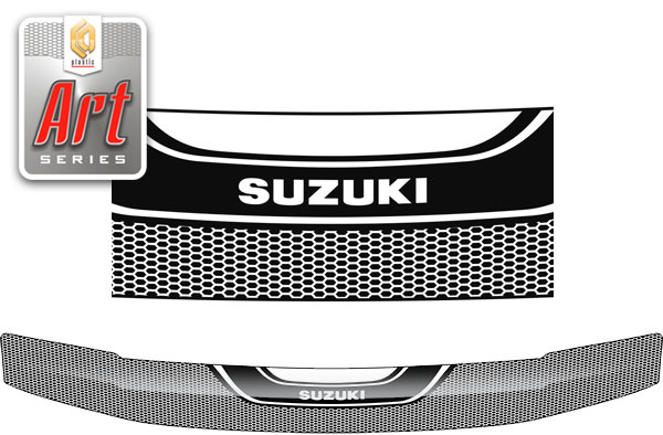 Дефлектор капота (Серия "Art" графит) Suzuki Grand Vitara  2010011604348