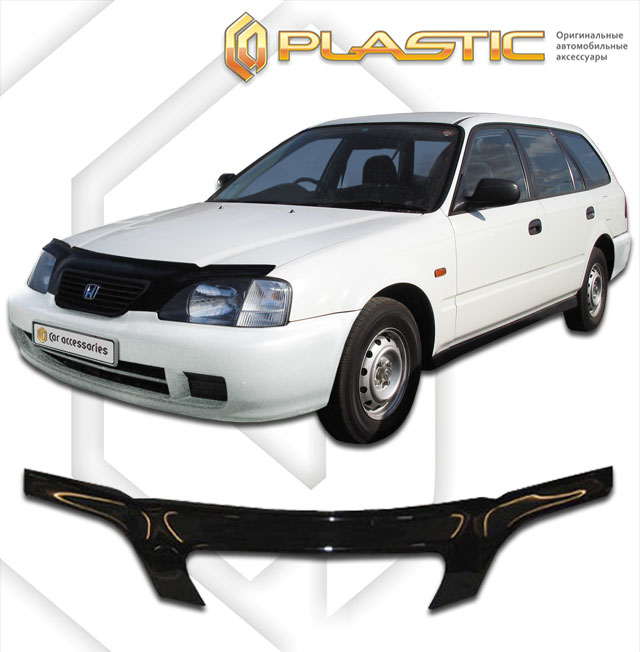 Дефлектор капота (exclusive) (Classic черный) Honda Partner  2010060100228