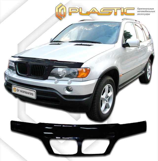 Дефлектор капота (exclusive) (Classic черный) BMW X5  2010060100815