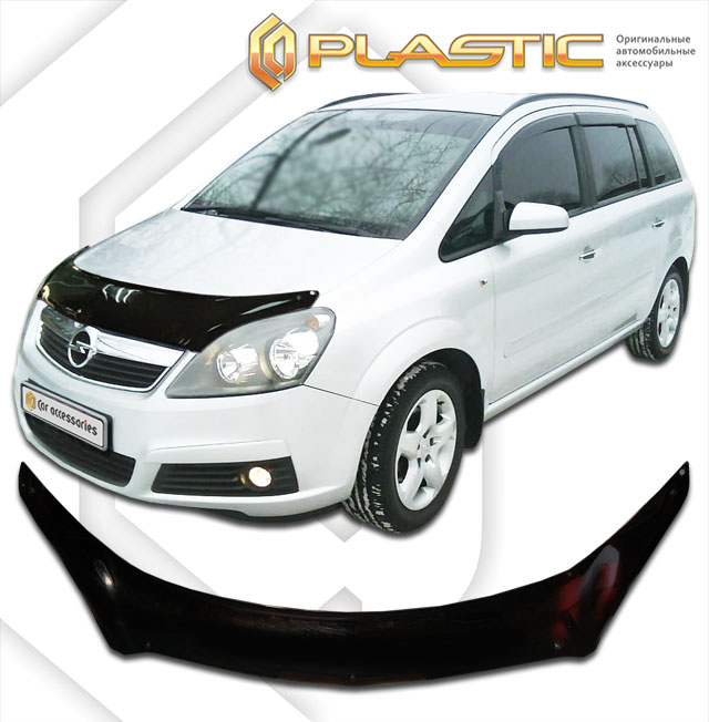 Дефлектор капота (exclusive) (Classic черный) Opel Zafira  2010060101676